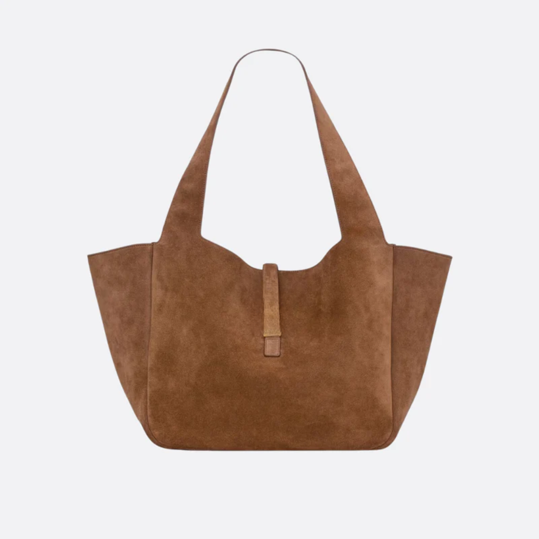 Veloursleder-Schultertasche - BloxBag